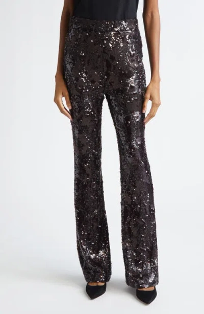Veronica Beard Collier Sequin Skinny Flare Leg Pants
