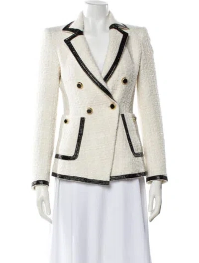 Pre-owned Veronica Beard Colorblock Pattern Blazer In Neutral