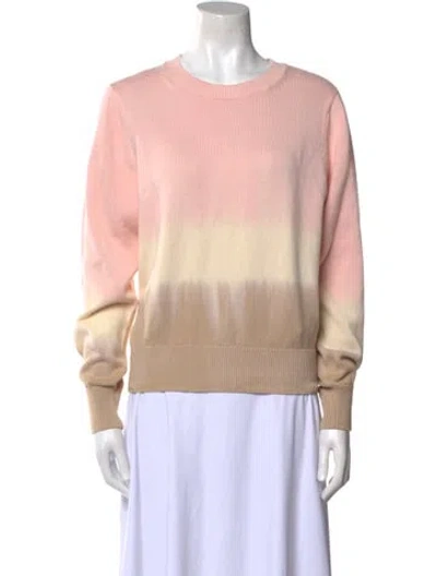 Pre-owned Veronica Beard Colorblock Pattern Crew Neck Sweater W/ Tags In Pink