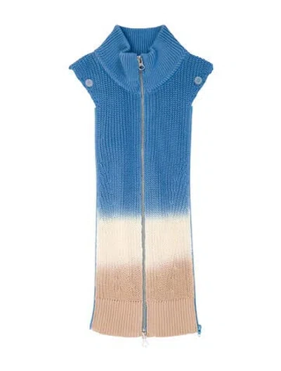 Pre-owned Veronica Beard Colorblock Pattern Dickey In Blue