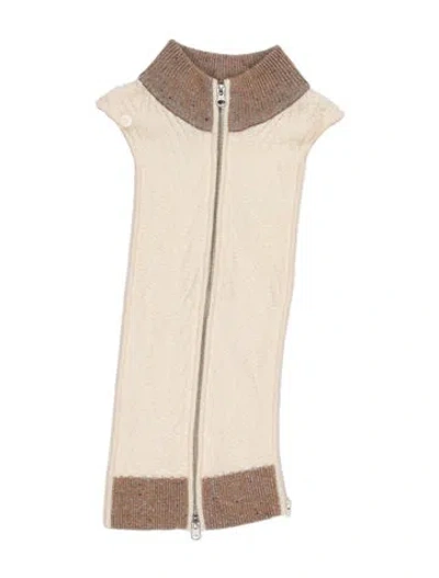 Pre-owned Veronica Beard Colorblock Pattern Dickey In Neutrals