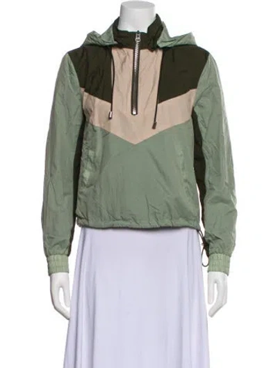 Pre-owned Veronica Beard Colorblock Pattern Jacket In Green