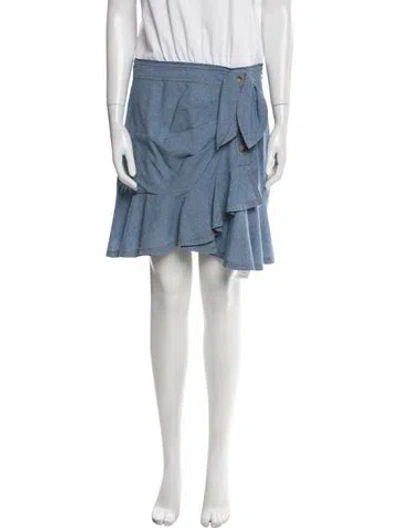 Pre-owned Veronica Beard Colorblock Pattern Knee-length Dress In Blue