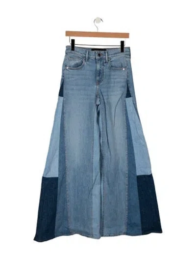 Pre-owned Veronica Beard Colorblock Pattern Long Skirt W/ Tags In Blue