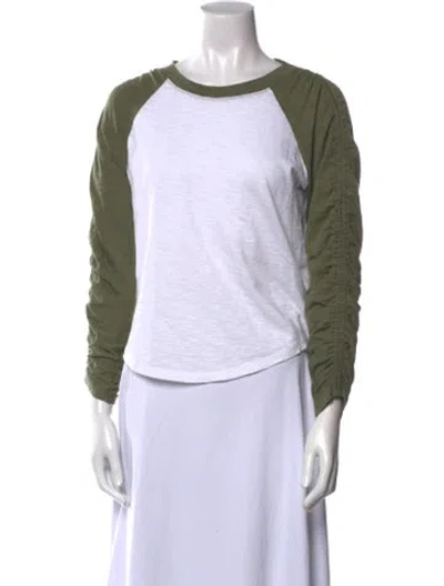 Pre-owned Veronica Beard Colorblock Pattern Scoop Neck Sweatshirt In Multi