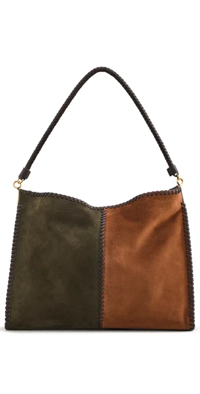 Veronica Beard Colorblock Vida Bag Cypress Multi