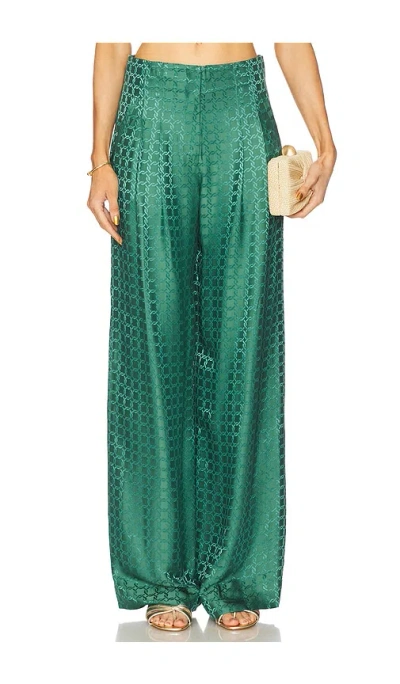 Veronica Beard Colter Pant In Green