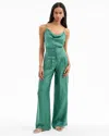 Veronica Beard Colter Geo Print Wide Leg Pants In Green