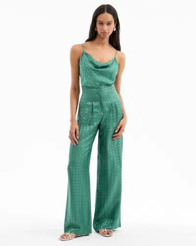 Veronica Beard Colter Wide-leg Pant In Green