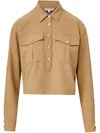 Veronica Beard Colvin Button Blouse In ブラウン