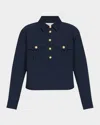 Veronica Beard Colvin Long-sleeve Top In Navy