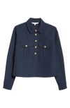 Veronica Beard Colvin Long-sleeve Top In Navy