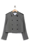 Veronica Beard Conneley Double-breasted Tweed Jacket In Gray
