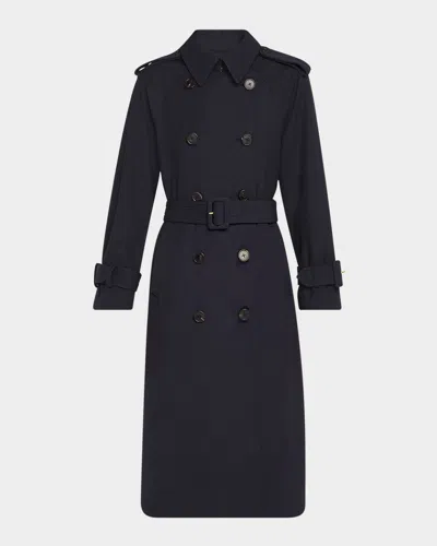 Veronica Beard Conneley Dickey Trench Coat In Blue