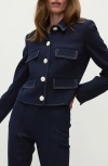 Veronica Beard Constantine Tailored Jacket In Navy