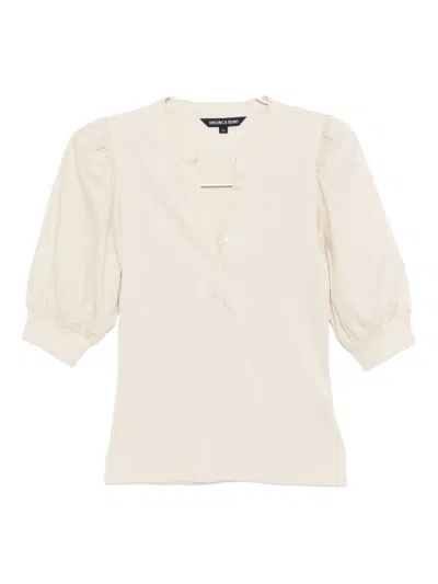 Veronica Beard Coralee Blouse In Orange