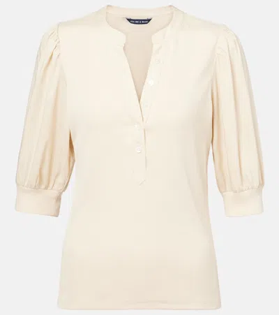 VERONICA BEARD CORALEE COTTON-BLEND TOP