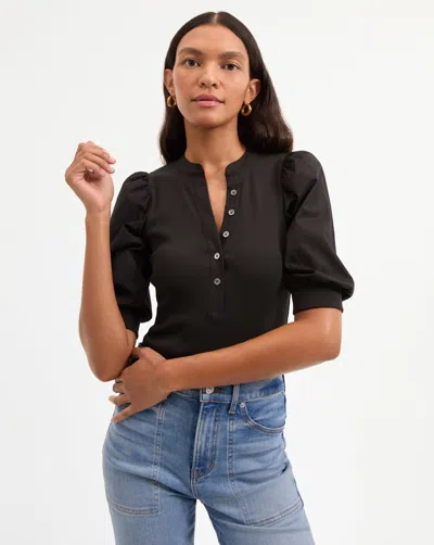 VERONICA BEARD CORALEE PUFF-SLEEVE TOP