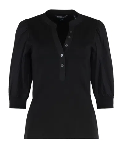 VERONICA BEARD VERONICA BEARD CORALEE PUFF-SLEEVED TOP