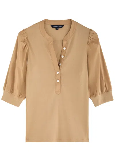 VERONICA BEARD VERONICA BEARD CORALEE RIBBED STRETCH-COTTON TOP