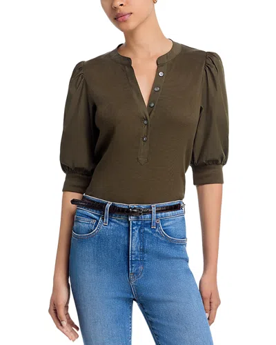 Veronica Beard Coralee Top In Green