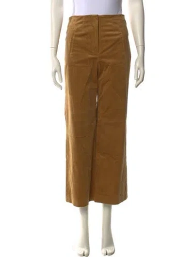 Pre-owned Veronica Beard Corduroy Wide Leg Pants In Neutral