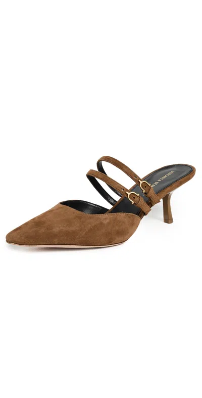 Veronica Beard Corrie Heels Hazelwood In Brown