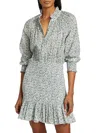 Veronica Beard Corsica Smocked Dress In Multi
