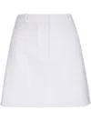 Veronica Beard Cotton Mini Skirt In White