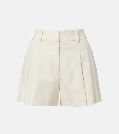 Veronica Beard Craig Cotton-blend Twill Shorts In White