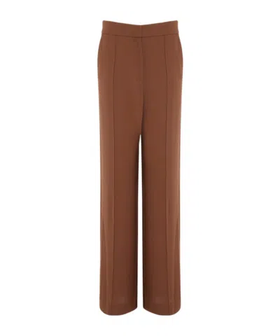 Veronica Beard Creased Casual Pants In Brown