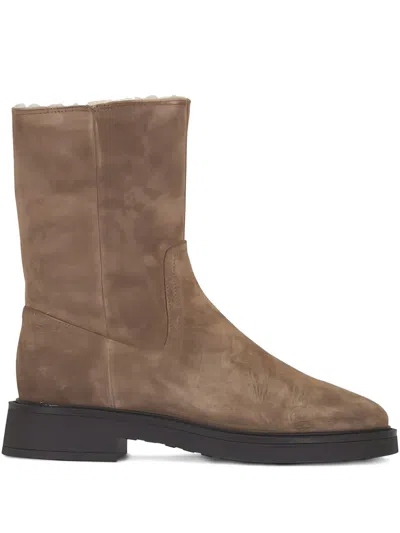 Veronica Beard Creswell Round-toe Boots In Brown