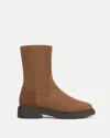 Veronica Beard Creswell Shearling Mid-calf Boot In Brown