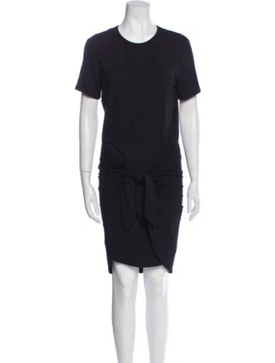 Pre-owned Veronica Beard Crew Neck Knee-length Dress In Black