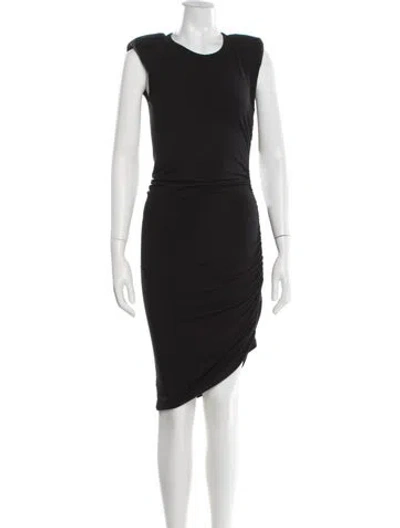 Pre-owned Veronica Beard Crew Neck Knee-length Dress In Black