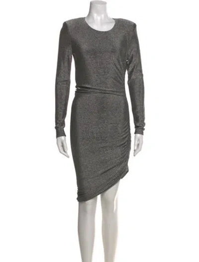 Pre-owned Veronica Beard Crew Neck Knee-length Dress In Gray