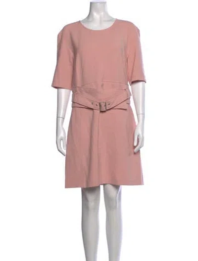 Pre-owned Veronica Beard Crew Neck Knee-length Dress In Pink