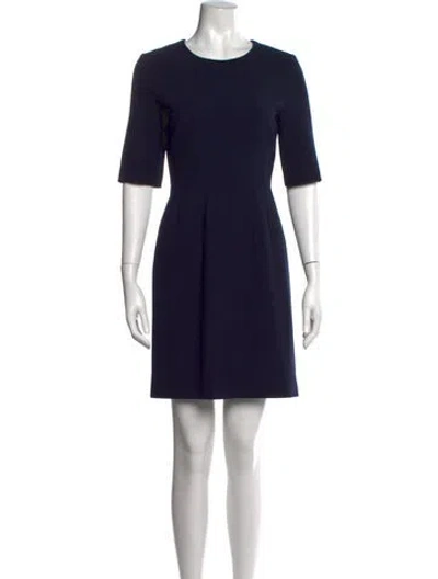 Pre-owned Veronica Beard Crew Neck Knee-length Dress W/ Tags In Blue