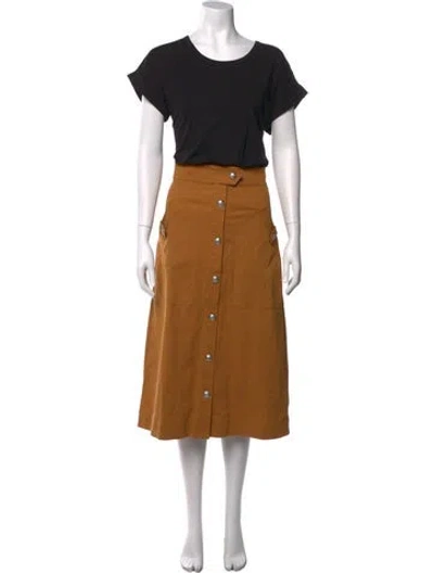 Pre-owned Veronica Beard Crew Neck Long Dress In Multi