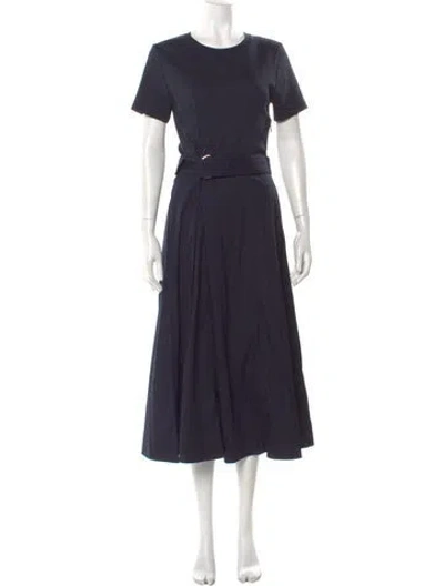 Pre-owned Veronica Beard Crew Neck Long Dress W/ Tags In Blue