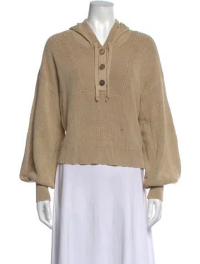 Pre-owned Veronica Beard Crew Neck Long Sleeve Hoodie In Neutrals