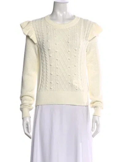 Pre-owned Veronica Beard Crew Neck Long Sleeve Sweatshirt In Neutral