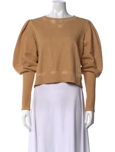 Pre-owned Veronica Beard Crew Neck Long Sleeve Sweatshirt In Neutrals