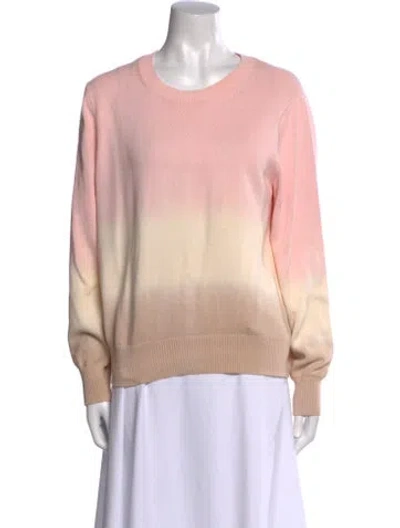 Pre-owned Veronica Beard Crew Neck Long Sleeve Sweatshirt In Pink