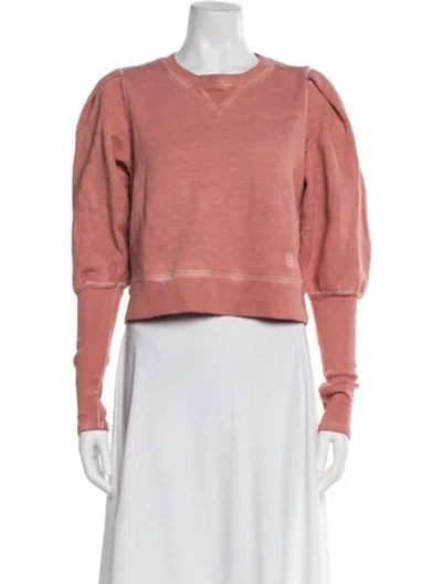 Pre-owned Veronica Beard Crew Neck Long Sleeve Sweatshirt In Pink