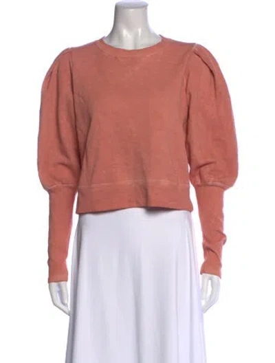 Pre-owned Veronica Beard Crew Neck Long Sleeve Sweatshirt In Pink