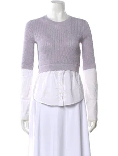 Pre-owned Veronica Beard Crew Neck Long Sleeve Top