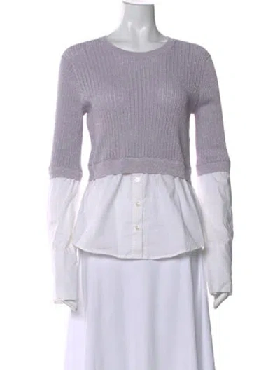 Pre-owned Veronica Beard Crew Neck Long Sleeve Top