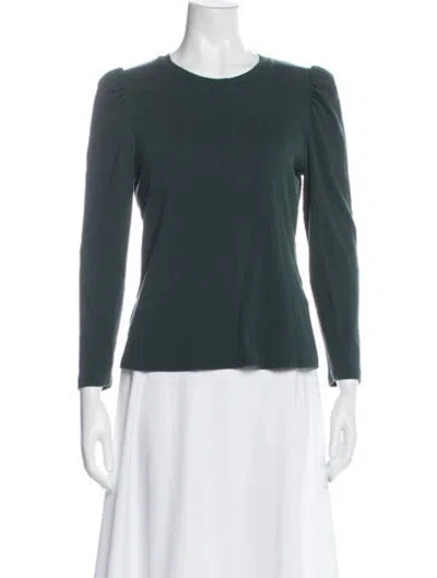 Pre-owned Veronica Beard Crew Neck Long Sleeve Top In Black