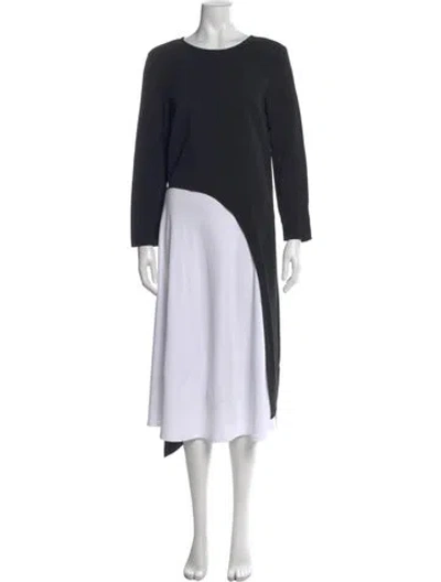 Pre-owned Veronica Beard Crew Neck Long Sleeve Top In Blue